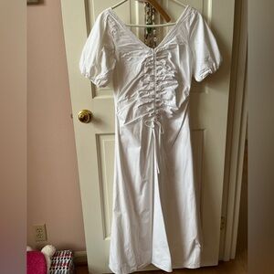 Elegant White Midi Dress xsmall by Paper London